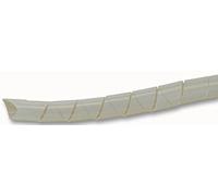 PRO POWER Spiral Cable Wrap - 12-20mm Diameter, Natural Polyethylene, 10m Reel