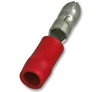 Pro Power STMPD1-156 Male Bullet Crimp Terminal, Red, 12A, Pack of 100