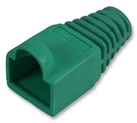 PRO POWER Strain Relief Boots 6mm Green for RJ45 Connectors - Pack of 50