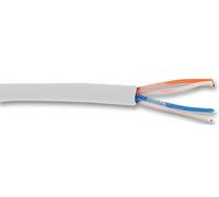 PRO POWER Telephone Cable 2-Pair 4-Core - 100m Reel, White | Internal Telecom & Signal Cable | Solid Copper Conductors | CPR Ec PP01406)
