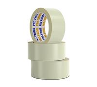 PRO PRIME Brown Packaging Tape 46MM x 66M, Low Noise Tape for Efficient Packaging, Brown PackagingTape for Parcels and Boxes, Heavy Duty PackingTape, Strong, Secure & Sticky packing (CLEAR, 3)