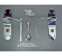 PRO Project Oxford Polished Chrome Lever on Bathroom Backplate