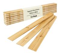 Pro Project's Extra Long 15in Tapered Cedar Wood Shims, 13 Pack. Perfect Weather Resistant Home Improvement Tool for Installing Doors, Windows, & Cabinets, Leveling Floors & DIY Remodeling Projects