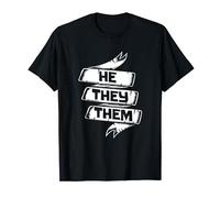 Pro Pronouns Queer Nonbinary Trans Pride Nouns He They Them T-Shirt