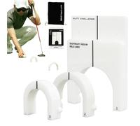 Pro Putting Gates - Portable Indoor Putting Cup, Putting Gate Pack | Indoor Golf Putter Trainer for Backyard Practice, Advanced Compact Golf Hole Cup with Protective Bag