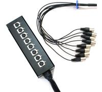 Loops PRO QUALITY - 20m 8 Way XLR 3 Pin Multicore Loom/Snake Cable - Touring Stage Box