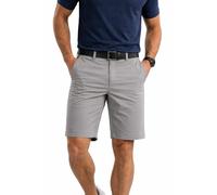Pro-Quip Mens Golf Shorts: Technical, Performance, Comfort, Stylish Shorts for Work, Golf, Casual, Travel (UK, Waist, 32, Regular, Regular, Charcoal)