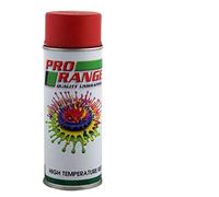 Pro Range PROHTR400 High Temperature Paint Red 400ml Aerosol Can. Resistant to Very High Temperatures, Resistant up to 800 Degrees. Good Spray Properties