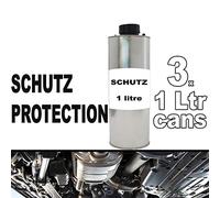 Pro Range Schutz Paint 3 x 1 Litre Bottle Underseal/Underbody/Schutz Protection Can be applied Smooth or Textured. Protect your chasis from Rust, Stone Chips, etc