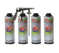Pro Range Schutz Paint 4 x 1 Litre Bottles + Air Application Gun Underseal/Underbody/Schutz Protection Can be applied Smooth or Textured. Protect your chasis from Rust, Stone Chips, etc
