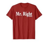 Pro Republican Anti Liberal T-Shirt Mr. Right Wing Funny Tee T-Shirt, Men, Cranberry Red, Medium