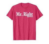 Pro Republican Anti Liberal T-Shirt Mr. Right Wing Funny Tee T-Shirt, Men, Red Heather, Medium