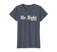 Pro Republican Anti Liberal T-Shirt Mr. Right Wing Funny Tee T-Shirt, Women, Heather Blue, Small