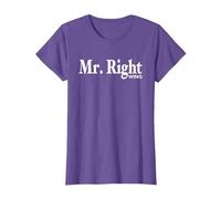 Pro Republican Anti Liberal T-Shirt Mr. Right Wing Funny Tee T-Shirt, Women, Purple Heather, Medium