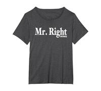 Pro Republican Anti Liberal T-Shirt Mr. Right Wing Funny Tee T-Shirt, Women's Plus, Dark Heather Grey, 6X