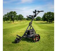 Pro Rider Electric Golf Trolley With 9 Speed Settings, Auto Distance Function, Powerful 200W Motor, Extra Grip Wheels, Easy To Assemble Complete with £130 Worth Of Accessories 18 AND 36 Hole Models