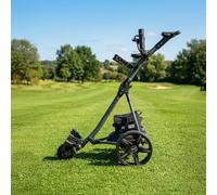 PRO RIDER Electric Golf Trolley 36 Hole Lead Battery 9 Speed Folding & Extras