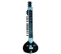 PRO RIGHT-HANDED SITAR with REINFORCED NECK, 2-WAY GUITAR TUNER KEYS, SEMI-ACOUSTIC. FULL CEDAR WOOD CONSTRUCTION.