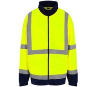 Pro RTX High Visibility Hi Viz YELLOW or ORANGE Fleece Jacket S-5XL