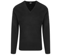 PRO RTX Mens Acrylic V Neck Sweatshirt (3XL) (Black)