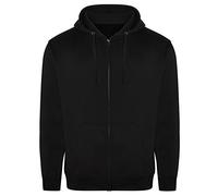PRO RTX Mens Full Zip Hoodie (4XL) (Black)