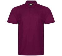 PRO RTX Mens Polyester Polo Shirt (S) (Burgundy)