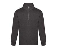 PRO RTX Mens Quarter Zip Sweatshirt (L) (Charcoal)