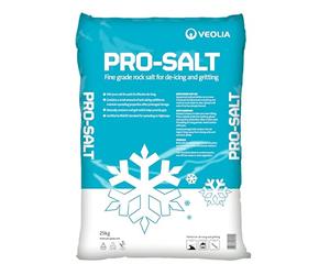 Pro-Salt Brown Rock Salt De-Icer 40 x 25kg Bags: De-Icing Salt for Winter Maintenance, Pathways, Drives, Highways & Steps