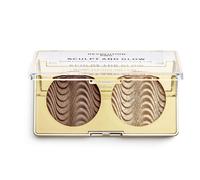 Revolution Beauty London Pro, Sculpt and Glow, Face Palette, Savanna Nights, 2 Shades, 4g