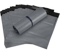 Pro Series Grey Parcel Bags 9x12 | Polyethylene Self Seal Postage Mailing Bags for Clothes Vinted | Strong Waterproof Shipping Packaging Bags (100Pcs)