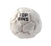 Pro Series Top Bins 32 Panel Plastic Filled Footbag Hacky Sack - Best Pop For Learning - 3 Colours - Ultra Suede Light Fabric - For Kids, Teens or Adults - Football Gift