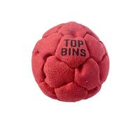 Pro Series Top Bins 32 Panel Plastic Filled Footbag Hacky Sack - Best Pop For Learning - 3 Colours - Ultra Suede Light Fabric - For Kids, Teens or Adults - Football Gift