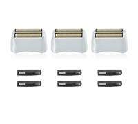 Pro Shaver Replacement Foil and Cutters Compatible with Andis 17150(TS-1) Pro Lithium Titanium foil Shaver Replacement Heads (3 Pack Golden)