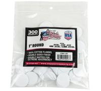 Pro-Shot Products .22-270 Caliber 1-Inch RD. 300 Count Patches, White (1-300)