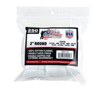 Pro-Shot Products .270-.38 Caliber 2-Inch RD. 250 Count Patches, White