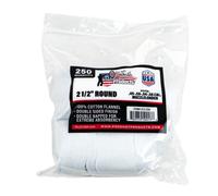Pro Shot Products .45-.58 Caliber 2 1/2-Inch RD. 250 Count Patches, White (2 1/2-250)