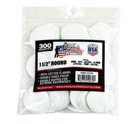 Pro-Shot Products 6-mm-.30 Caliber1 1/2-Inch RD. 300 Count Patches, White