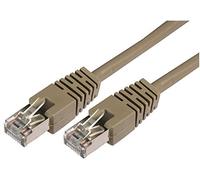 Pro Signal 0.2m Grey Cat5e STP Ethernet Patch Lead - RJ45 to RJ45 Shielded Network Cable - PSG91651