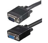 Pro Signal 1.8m SVGA Extension Cable - VGA Plug to Socket, 15-Pin HD Male to Female Lead with Aluminium Shielding - Black - PSG91294