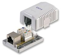 Pro Signal 1-Port Cat6 RJ45 Surface Mount Socket - Shielded - PSG08002