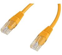 Pro Signal 15m Yellow RJ45 Ethernet Patch Lead - CCA Network Cable, RJ45 Plug to Plug - PSG04386