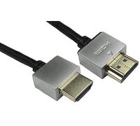 Pro Signal 1m Super Slim HDMI Cable, High Speed with Ethernet, Gold Flashed Connectors, Male to Male, 4K UHD @30Hz - Black - CDLHDFLEX-01BK