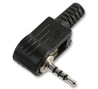 PRO SIGNAL 2.5mm 4-Pole Plug, Right Angle - Durable Audio Connector, 2.5mm Pin Diameter - PSG08260