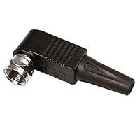 PRO SIGNAL 2-Pack 90° F Type Coaxial Connectors - Right Angle, Solder Termination