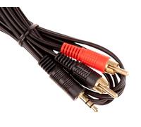 pro signal 3.5 mm 4 ft Stereo Jack Plug to Twin Phono Lead/Cable/Wire for iPod, MP3