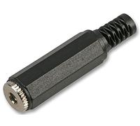 PRO SIGNAL 3.5mm 4-Pole In-Line Jack Socket - Nickel-Plated Metal Body - PSG03605