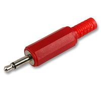 PRO SIGNAL 3.5mm Jack Plug, Mono - Red - 2 Pack - PSG08319