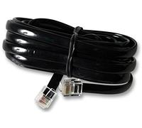 PRO SIGNAL 31033BR Black RJ12 Plug to Plug Modem Cable, 10m
