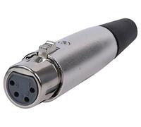 Pro Signal 4-Pole XLR Socket - Durable Metal Body, Cable Mount - PSG01578