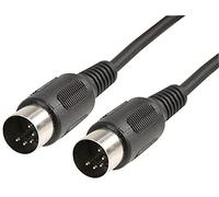Pro Signal 5 Pin 180 Degree Male to Male DIN Lead, 1.2m Black